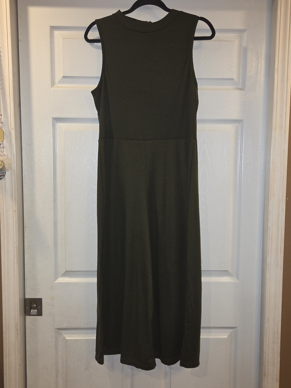 Sleeveless Olive Green Jumpsuit